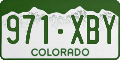 CO license plate 971XBY