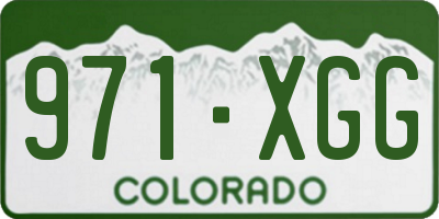 CO license plate 971XGG