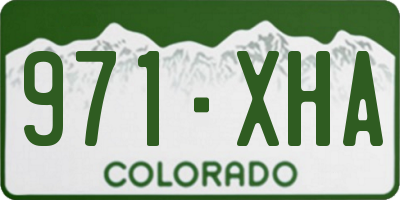 CO license plate 971XHA