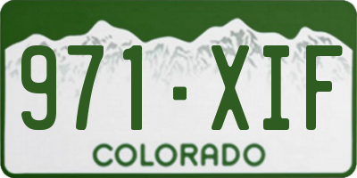 CO license plate 971XIF