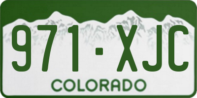 CO license plate 971XJC