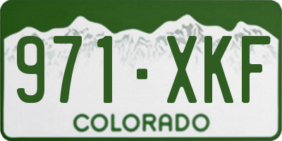 CO license plate 971XKF