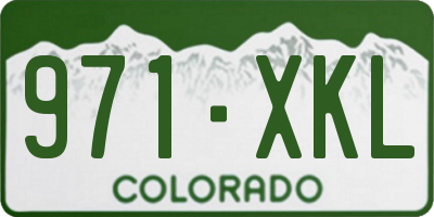 CO license plate 971XKL