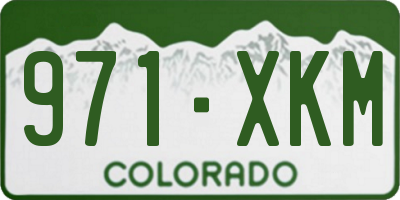 CO license plate 971XKM
