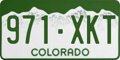 CO license plate 971XKT