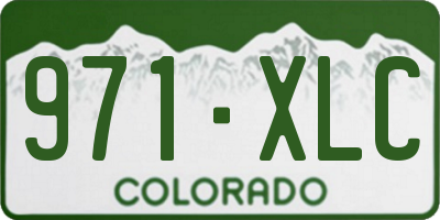 CO license plate 971XLC