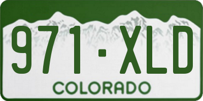 CO license plate 971XLD