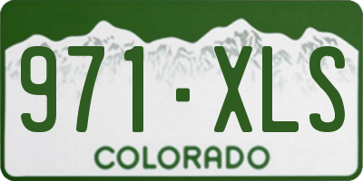 CO license plate 971XLS