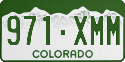CO license plate 971XMM
