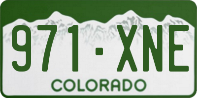 CO license plate 971XNE
