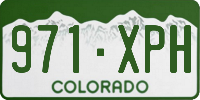 CO license plate 971XPH