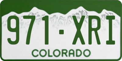 CO license plate 971XRI