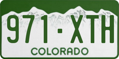 CO license plate 971XTH