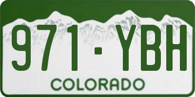 CO license plate 971YBH