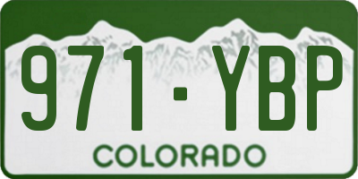 CO license plate 971YBP