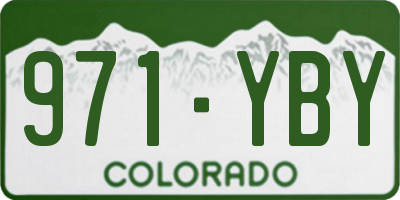 CO license plate 971YBY