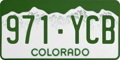 CO license plate 971YCB