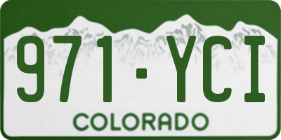 CO license plate 971YCI