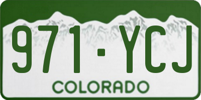 CO license plate 971YCJ