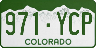 CO license plate 971YCP