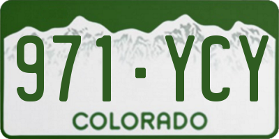 CO license plate 971YCY