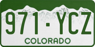 CO license plate 971YCZ