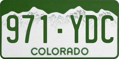 CO license plate 971YDC