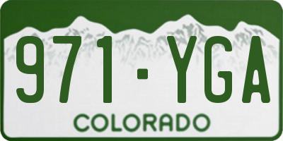 CO license plate 971YGA