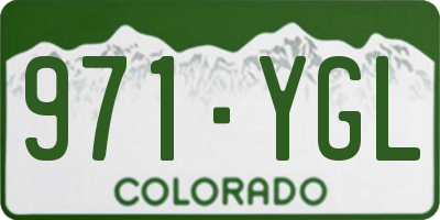 CO license plate 971YGL