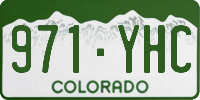 CO license plate 971YHC