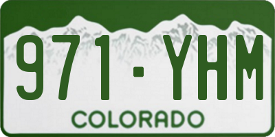 CO license plate 971YHM