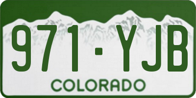 CO license plate 971YJB