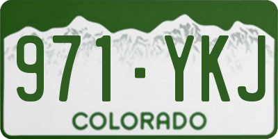 CO license plate 971YKJ