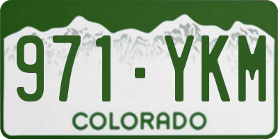 CO license plate 971YKM