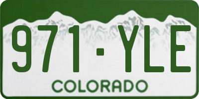 CO license plate 971YLE