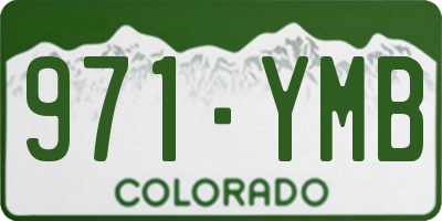 CO license plate 971YMB