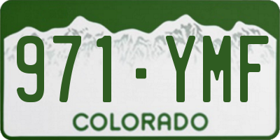 CO license plate 971YMF