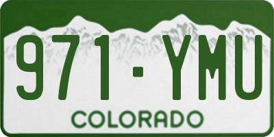 CO license plate 971YMU