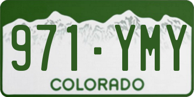 CO license plate 971YMY