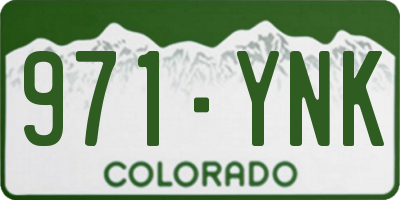 CO license plate 971YNK