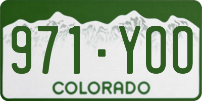 CO license plate 971YOO