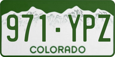 CO license plate 971YPZ