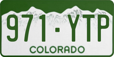 CO license plate 971YTP