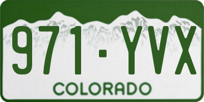 CO license plate 971YVX