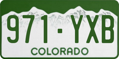 CO license plate 971YXB