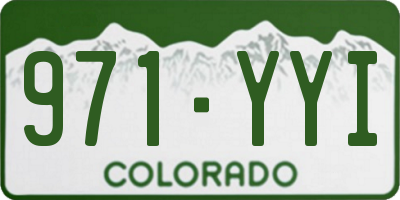 CO license plate 971YYI