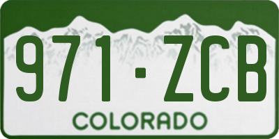 CO license plate 971ZCB