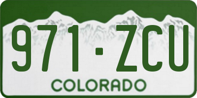 CO license plate 971ZCU