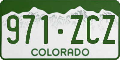 CO license plate 971ZCZ