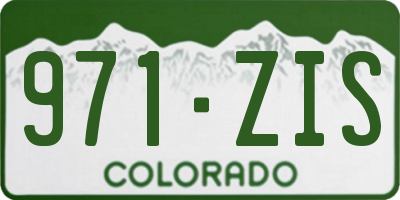CO license plate 971ZIS